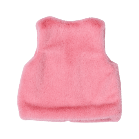 MEADOW BUNNY BABY FAUX FUR VEST - Baby Outerwear - Girls