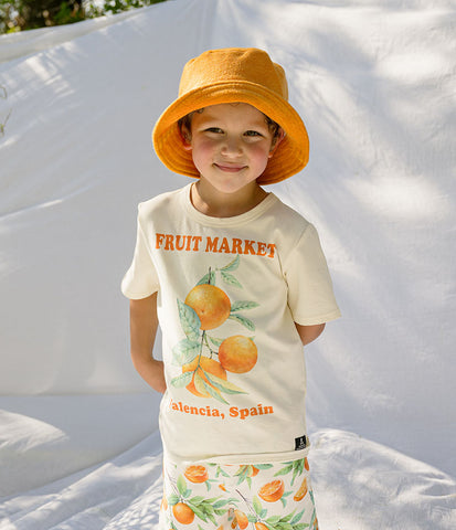 ORANGE SUMMER BUCKET HAT