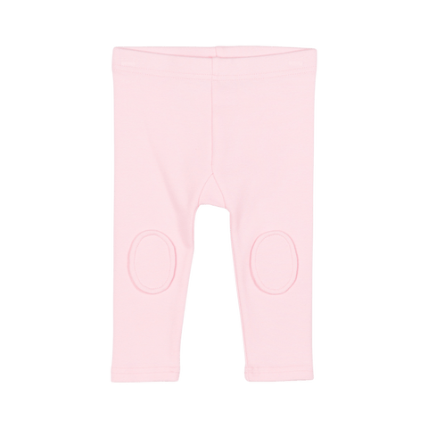 PALE PINK BABY KNEE PATCH TIGHTS - Baby Bottoms - Girls