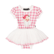 PINK GINGHAM SANTA BABY CIRCUS DRESS - Baby Dresses - Girls
