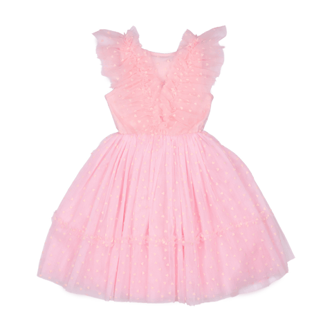 PINK HEART TULLE PARTY DRESS - Toddler Dresses - Girls