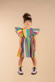 RAINBOW STRIPES ANGEL WING DRESS - Toddler Dresses - Girls