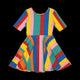 RAINBOW STRIPES MABEL DRESS - Toddler Dresses - Girls