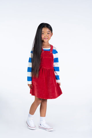 RED CORD DRESS - Toddler Dresses - Girls