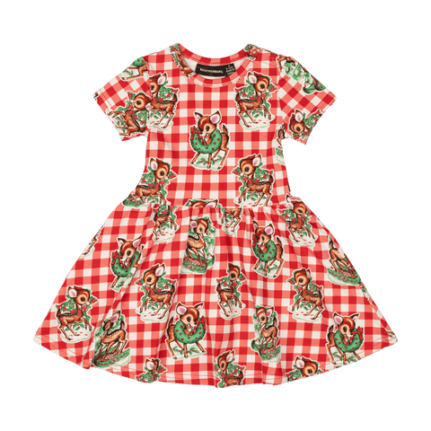 REINDEER JOY BABY DRESS - Baby Dresses - Girls