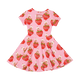 STRAWBERRY DELIGHT SHORT SLEEVE WAISTED DRESS - Toddler Dresses - Girls