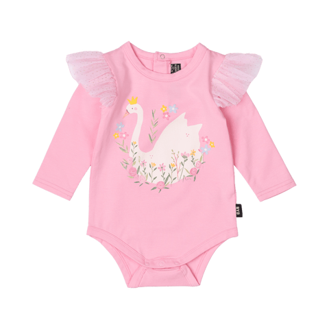 SWANNING AROUND BABY BODYSUIT - Playsuits and Bodysuits - Girls