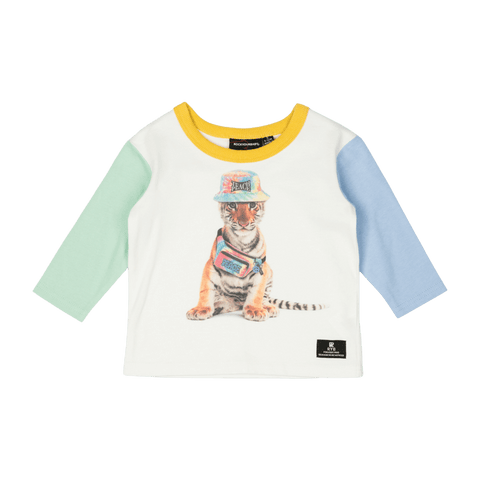 TEACH PEACE DOG BABY T-SHIRT - Baby Top - Unisex