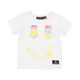 a ICE CREAM NIRVANA BABY T-SHIRT by Rock your Baby Online with a smiley face on it.