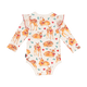 A Fawn Long Sleeve Bodysuit with deer and hearts on it from Rock your Baby Online.