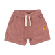 BROWN WASHED CORD SHORTS