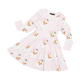 PINK SANTA WAISTED DRESS