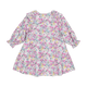 PINK FLORAL SHIRRED DRESS