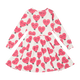 PINK HEART WAISTED DRESS