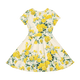 YELLOW ROSES WAISTED DRESS
