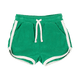 A pair of GREEN JOGGER SHORTS with white trim from Rock your Baby Online.