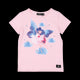 Girls pink t-shirt with front fairy princess print