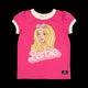A pink Barbie Girl t-shirt with the brand name Rock your Baby Online on it.