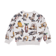 a white DOGTOWN SWEATSHIRT with dogs and skateboards on it, by Rock your Baby Online.