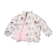 A FAIRIES PUFFER JACKET with flowers on it, by Rock your Baby Online.