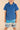 BLUE TERRY TOWELLING POLO T-SHIRT