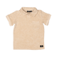 PUMICE TERRY TOWELLING POLO T-SHIRT