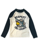 Rock your Baby Online RESPECT THE LOCALS RASHIE long sleeve rash guard.